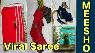 Viral Trending Soft Chiffon Saree with Golden Border | Party & Festive Wear Saree for Women
