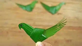 How to Make Bird From Coconut Leaf | Coconut Leaf Birds | Crafts With Real Leaves