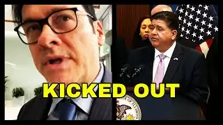 Chicago Reporter KICKED OUT Of Illinois Governor's Press Conference