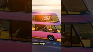 Moving Glass House on Wheels and future fantasy homes!#LuxuryVan#PinkHouse#MovingVilla#Architecture