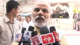 Shri Modi's press statement about the recent renovation project of Ambaji Temple