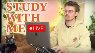 Study With Me LIVE 🚀 10-HOURS &mdash; Deep Focus (50/10 Pomodoro) | Cozy UK Rain, No Distractions!