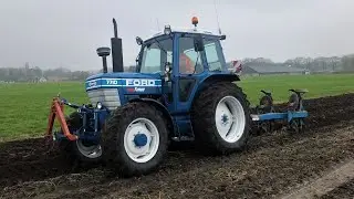 Ford 7710 Gen 1 met Ransomes DP 7A Dowdeswell aan het ploegen