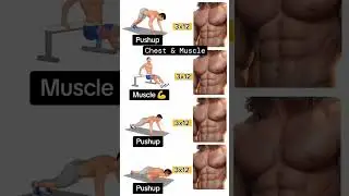Perfect Pushup Workout Build Chest & Muscle At Home ⚡ Day 3....📦💪❤️ #dailyvlog #fitnessvlogerr #yoga