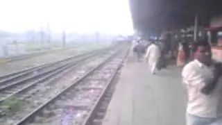 Ghaziabad GZB WAP-1 at Moradabad Junction Railway Station