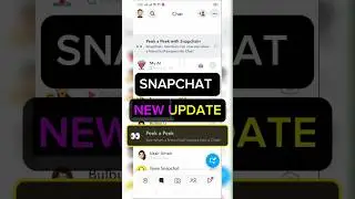 Snapchat Peek a Peek  Update || Peek a Peek on Snapchat || Snapchat Half swipes into chat