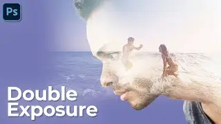 Double Exposure Photoshop Trick | Blend Face with Beach Image