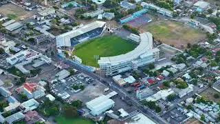 Drone View of Sabina Park &ndash; Kingston, Jamaica&rsquo;s Iconic Cricket Ground