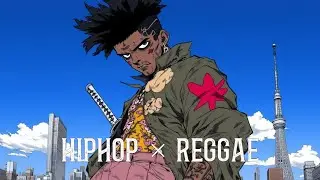 Reggae Hip Hop Samurai Beat with Japanese Shamisen Sword Sounds in Tokyo Streets
