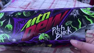 #341 Mtn Dew Pitch Black Box, Can, & Bottles