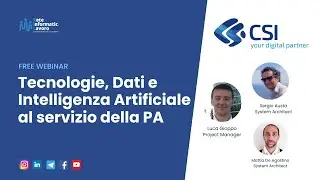 Tecnologie, Dati e Intelligenza Artificiale al Servizio della PA