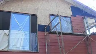 Instalando Siding Americano en Segundo Piso, sobre Fieltro y OSB