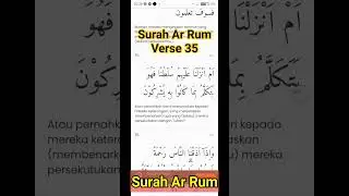 Surah Ar Rum Verse 35 | Slow & Peaceful Recitation | Learn Quran #shorts