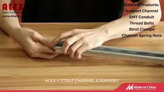 How to Install Support Channe/EMT Conduit/Thread Bolts/Strut Clamps/Channel Spring Nuts Together?