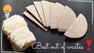 Best out of wastes / Unique way of reusing cardboard wastes