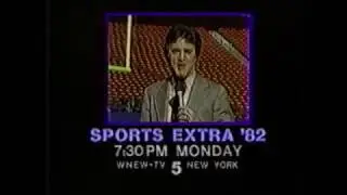 1982 WNEW Sports Extra promo John Dockery