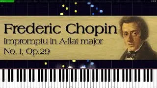 Frederic Chopin -  Impromptu No. 1 in A-flat major, Op. 29 | Piano Tutorial