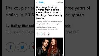 Marriage Swan Song: Joe Jonas Files for Divorce from GOT&rsquo;s Sophie Turner after 4 Years of Marriage