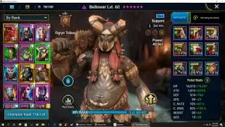 Raid: Shadow Legends. Bellower 40K Power