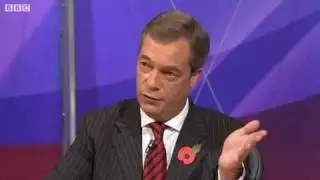 Farage and Duncan Smith clash on Europe referendum (BBC News - Question Time, 27.10.2011)