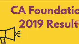 CA Foundation Nov 19 Results ?