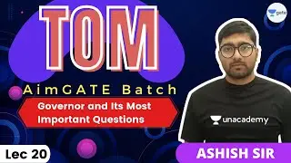 Governor and Its Most Important Questions | 20 | TOM | AimGATE Batch | GATE/ESE 2022 | Ashish Sir