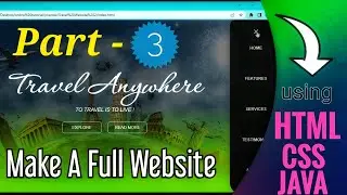 Part-3 | How to make full website using html,css,javascript | By Coding Is Awsome #makefullwebside