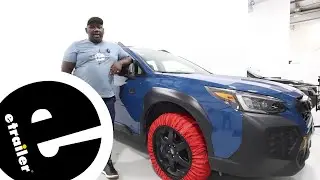 etrailer | Installing the ISSE Classic Snow Socks on a 2024 Subaru Outback Wagon