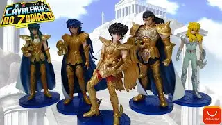 Kit com 5 Bonecos Cavaleiros do Zodiaco do ALIEXPRESS #UNBOXING e #REVIEW
