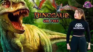Best T-rex Chase Girl | Jurassic Park Fan Made Film | Dino Ranch | Dinosaur Hunting Video |Girl Trex
