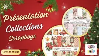 Présentation des nouveautés scrapboys Happy christmas et Hydrangea #scrapbooking #scrap
