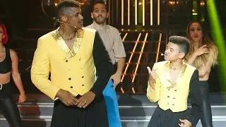 Henry Méndez y su hijo Mark imitan a Mc Hammer