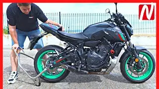 Si le PUSISTE DIABOLOS a la MT 07, necesitas ESTE caballete trasero  //Nilmoto