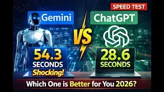 Gemini vs ChatGPT: Compare Speed Test Results Shocking | Which One is Better for You 2026