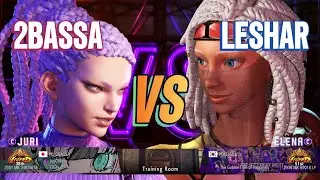 SF6 2Bassa (Juri) vs Leshar (Elena) - Modded High Level Street Fighter 6