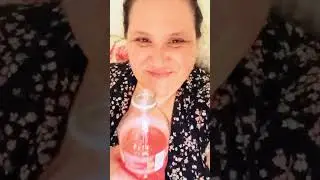 Caffeinated Belly Massage and drinking flavored water