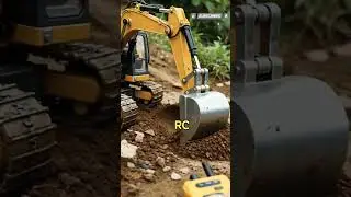 Tiny Excavator, Heavy Work #xcavator #shorts #rcexcavator