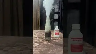 Magic of science&hellip;..KmNO4 and H2O2 # chemistryfun #labexperiments