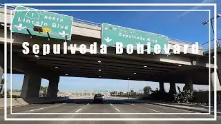 Driving on Sepulveda Boulevard in Los Angeles, California
