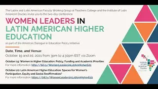 Women Leaders in Latin American Higher Education - Panel I