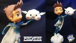MODELANDO POLYQUINHO GEEK | Minha vers&atilde;o feita com Biscuit Polycol Artesanato.