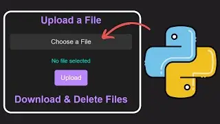 Build a Simple File Sharing App with Flask  Upload, Download, and Delete Files