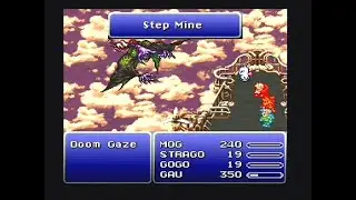 SNES Final Fantasy III/VI - NMLLG (144) Boss Doom Gaze (First Encounter Kill)