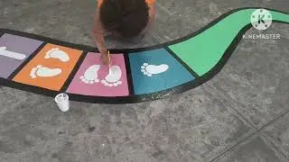 # pinturas pedagógicas em piso na EMEF Governador Mario Covas (Campo Limpo Paulista)