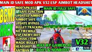 BGMI ESP HACK 1.6 UPDATE VERSION FULLY SAFE MAIN I'D NO RECOIL, NO GRASS, NO FOG, BLACK SKY, CAR FLY