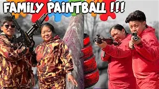 FAMILY PAINTBALL CHALLENGE !!! @Khukuriama LE DOKHA !!! @Binduli LAI DUI GOLIII !!!!
