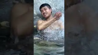 Natural hot water Chilime rasuwa nepal #shorts #natural #hotspring