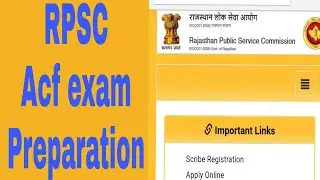 RPSC ACF EXAM DATE /ACF EXAM DATE 2019 /RPSC ACF EXAM PREPARATION /RPSC ACF EXAM LASTED NEWS TODAY