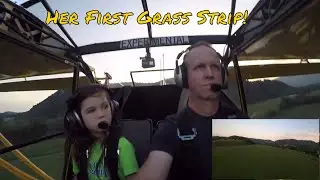 Libby's First Grass Field (and in a Kitfox!)