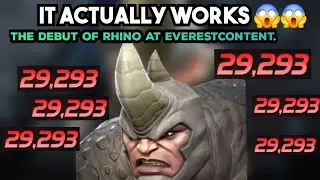 I took Rhino into Everest Content& it totally worked! He melted 1M+ HP Defender like it was nothing.